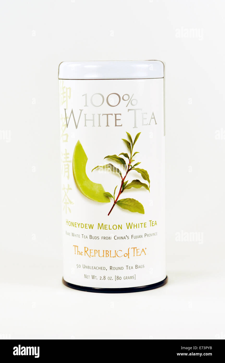 White tea with honeydew melon flavor Stock Photo