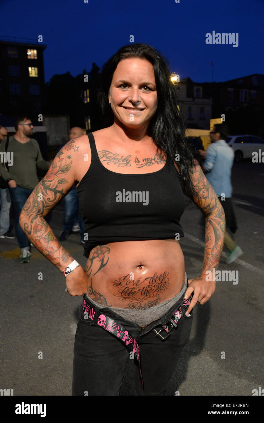 London, UK. 5th September, 2014.  Attendees at the 2nd International Deaf Tattoo Convention at St. John's Deaf Community Centre in London. Credit:  See Li/Alamy Live News Stock Photo