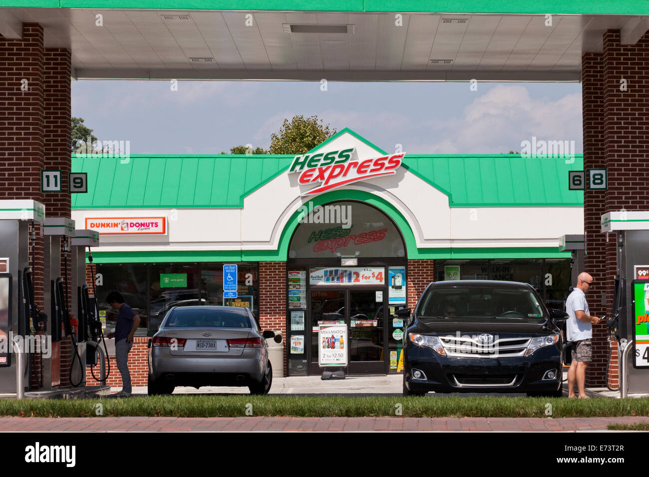 Hess gas station - Virginia USA Stock Photo