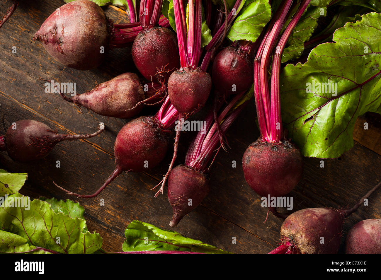 Raw Organic Red Beets Ready To Eat Stock Photo