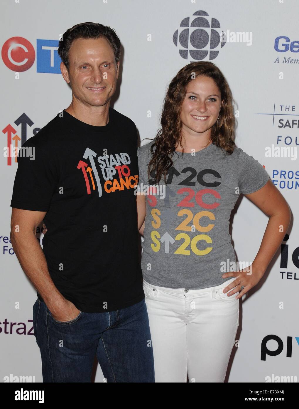 Los Angeles, CA, USA. 5th Sep, 2014. Tony Goldwyn, Tess Frances Goldwyn