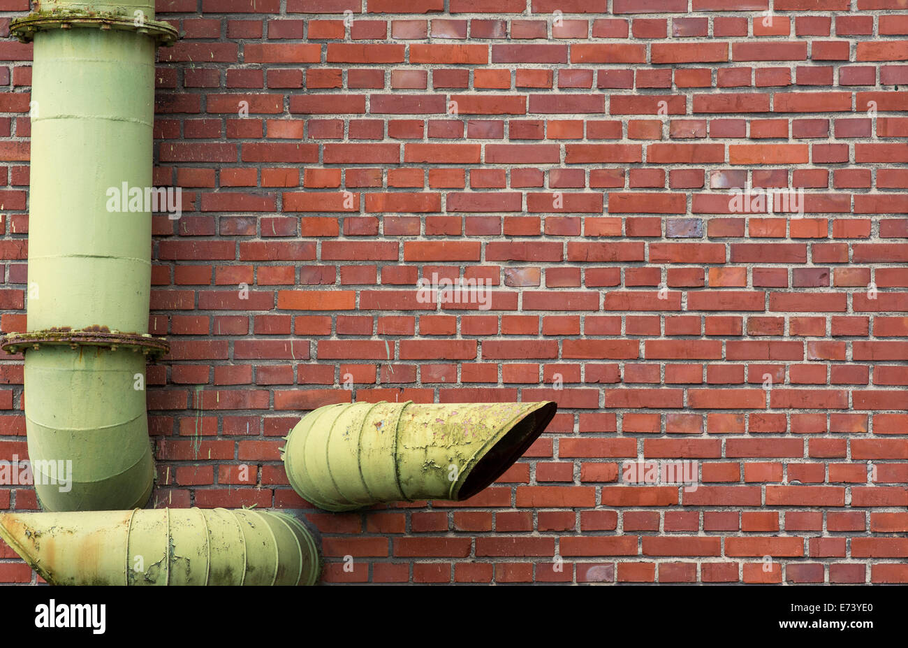 Brick Wall Pipes High Resolution Stock Photography and Images Alamy