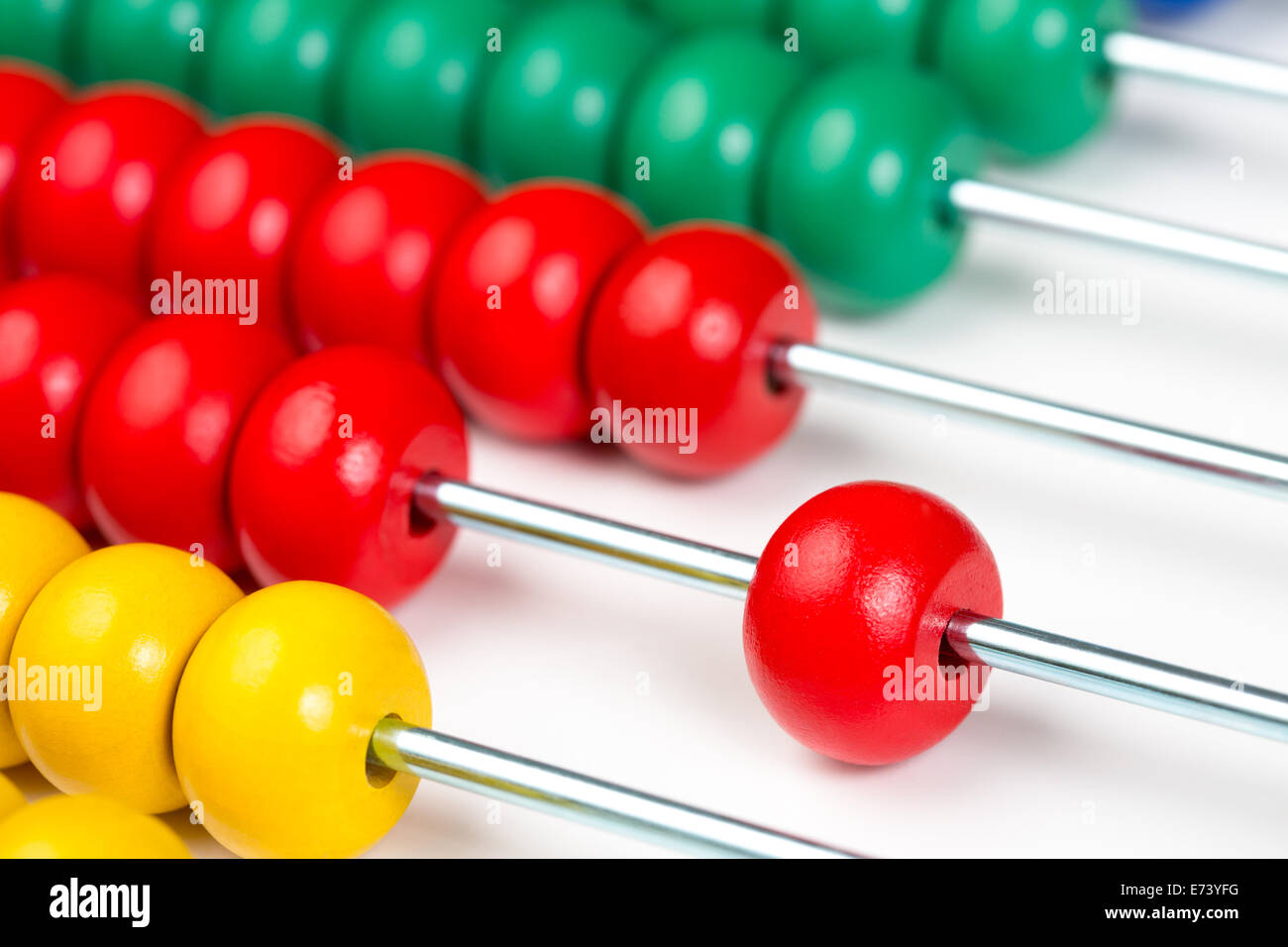 Colorful abacus toy Stock Photo
