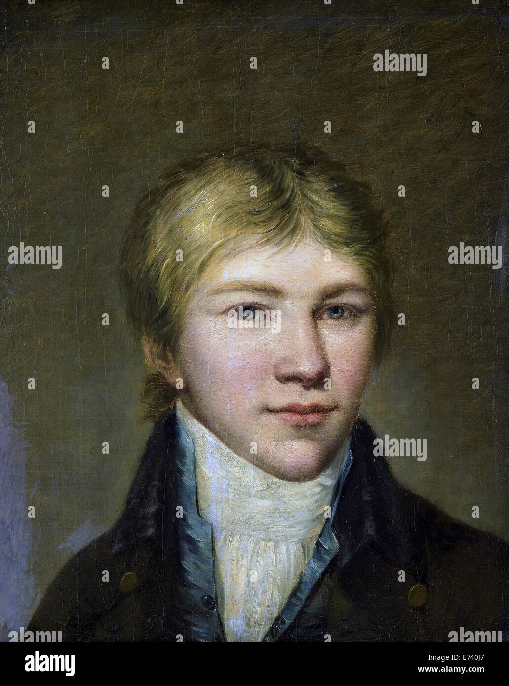 Henry Arend van den Brink at the age of seventeen - by Benjamin Wolff, 1800 Stock Photo