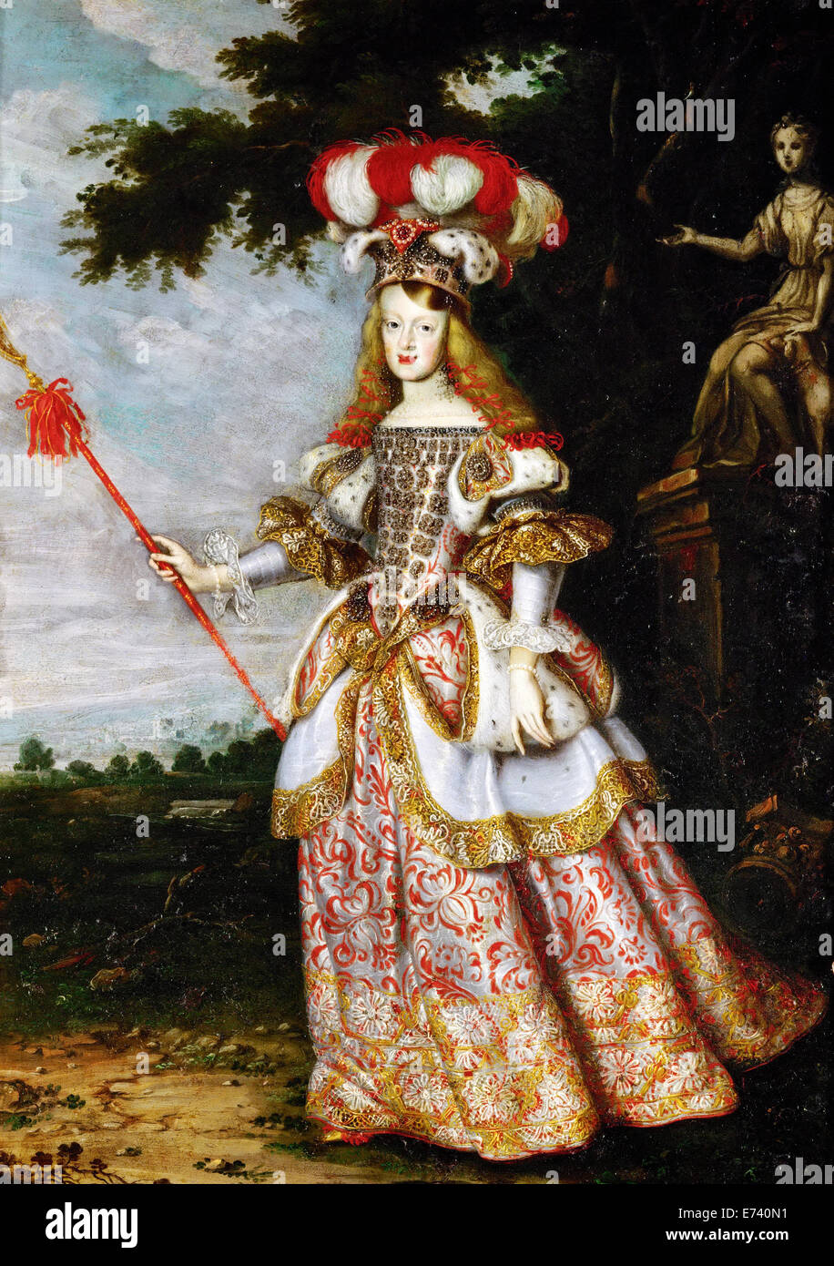 Infanta Margarita Teresa in 1667 - by Jan Thomas van Ieperen Stock Photo