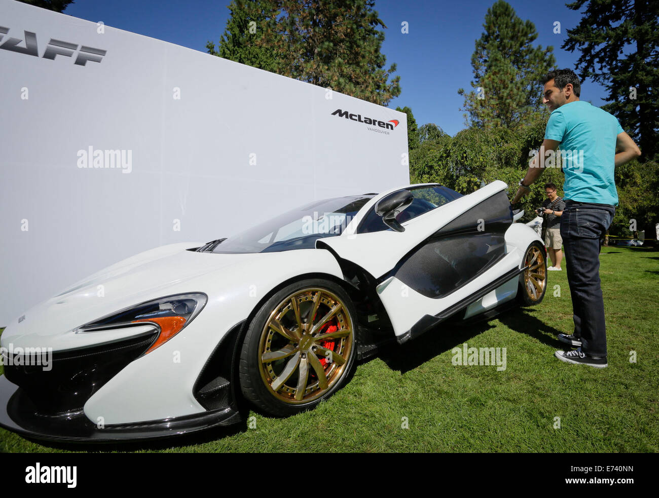 Vancouver Canada 5th Sep 2014 A Mclaren P1 Super Car Displays