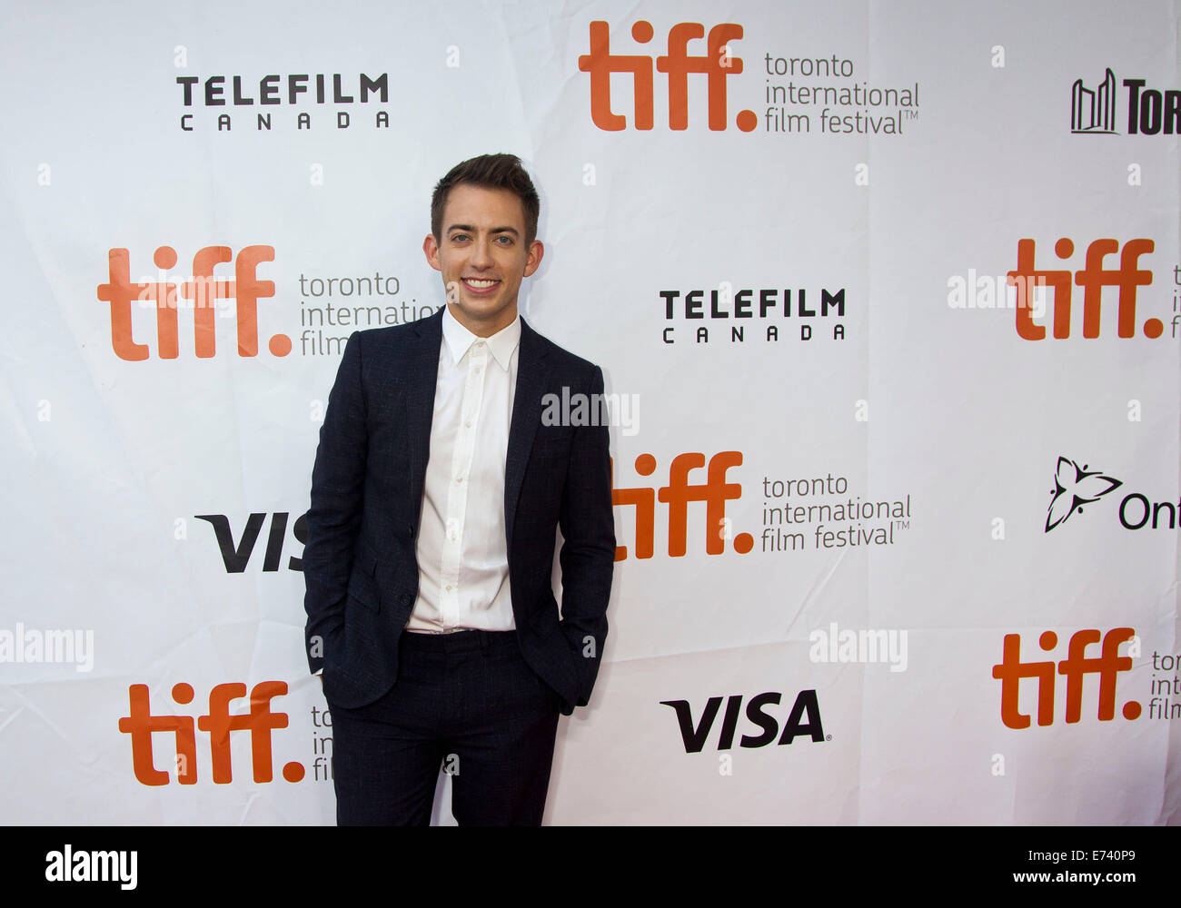 Toronto, Canada. 5th Sep, 2014. Actor Kevin McHale poses for photos before the premiere of the film 'Boychoir' at Roy Thomson Hall during the 39th Toronto International Film Festival in Toronto, Canada, Sept. 5, 2014. Credit:  Zou Zheng/Xinhua/Alamy Live News Stock Photo