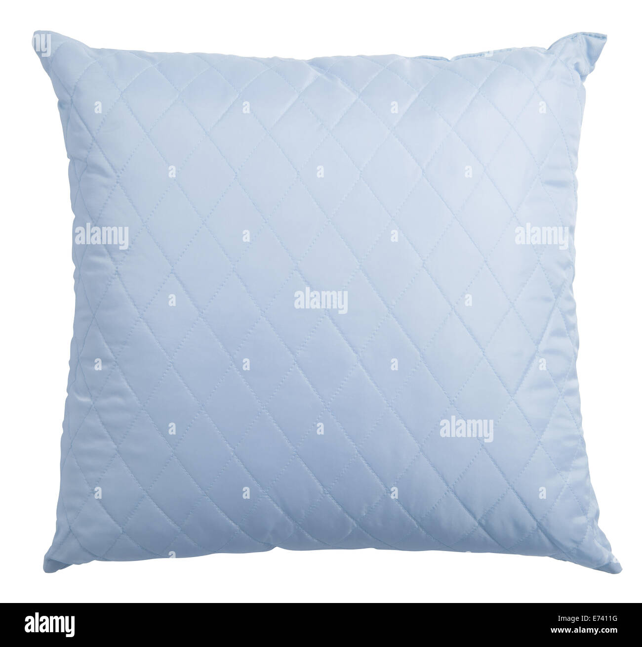 blue pillow isolated with clipping path included Stock Photo
