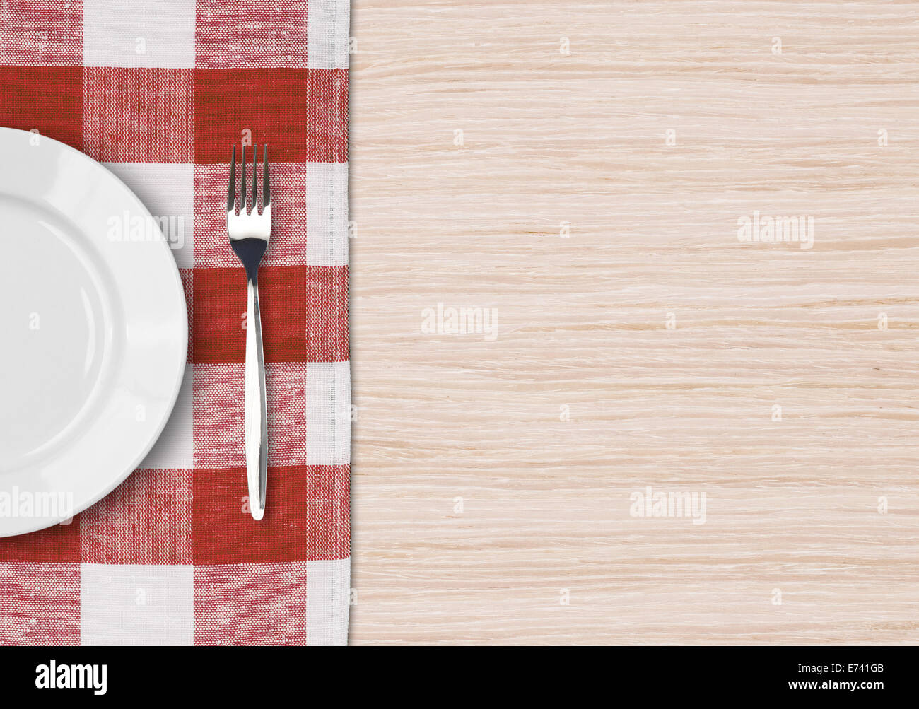 Dinner table setting top view. Dinning concept. Stock Photo