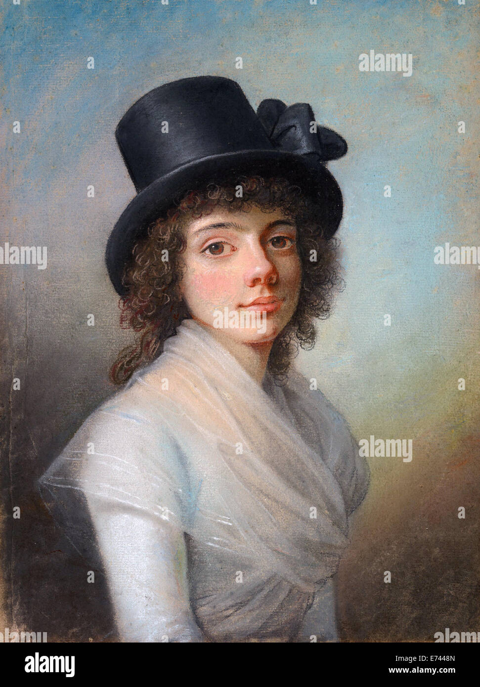 Portrait of Petronella Cornelia Romeling - by Jens Jorgensen Juel, 1792 Stock Photo