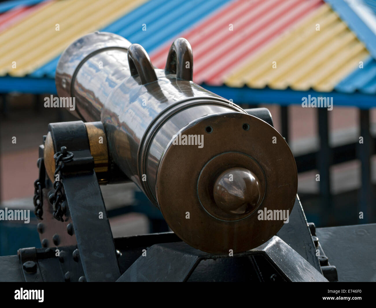 Turkish gun from Crete, a relic the Graeco-Ottoman War of 1897. Market ...