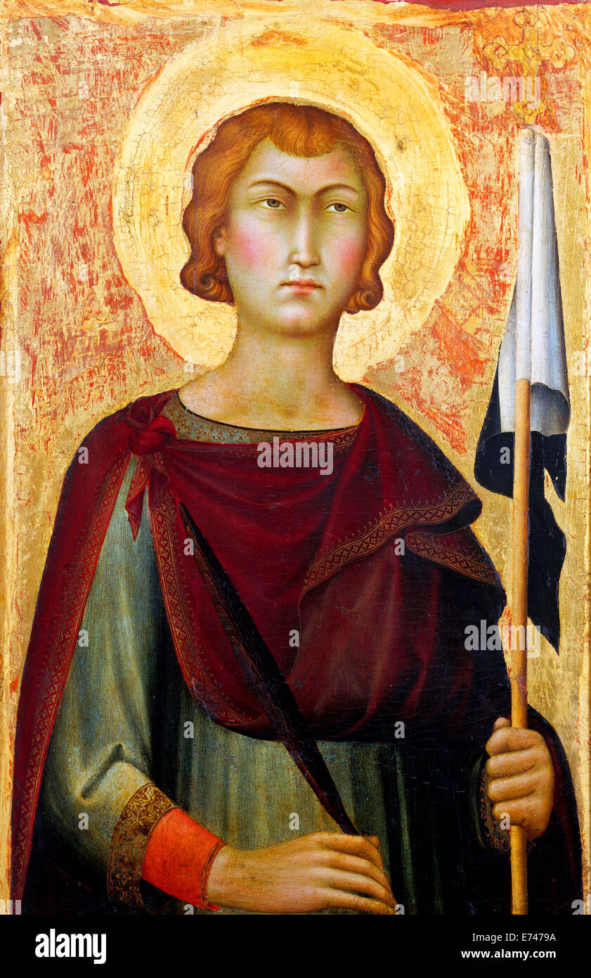 St. Ansanus - by Simone Martini, 1326 Stock Photo