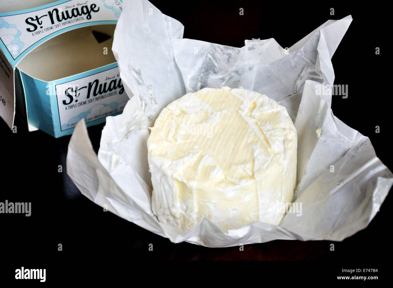 St. Nuage triple cream soft ripened cheese Stock Photo Alamy