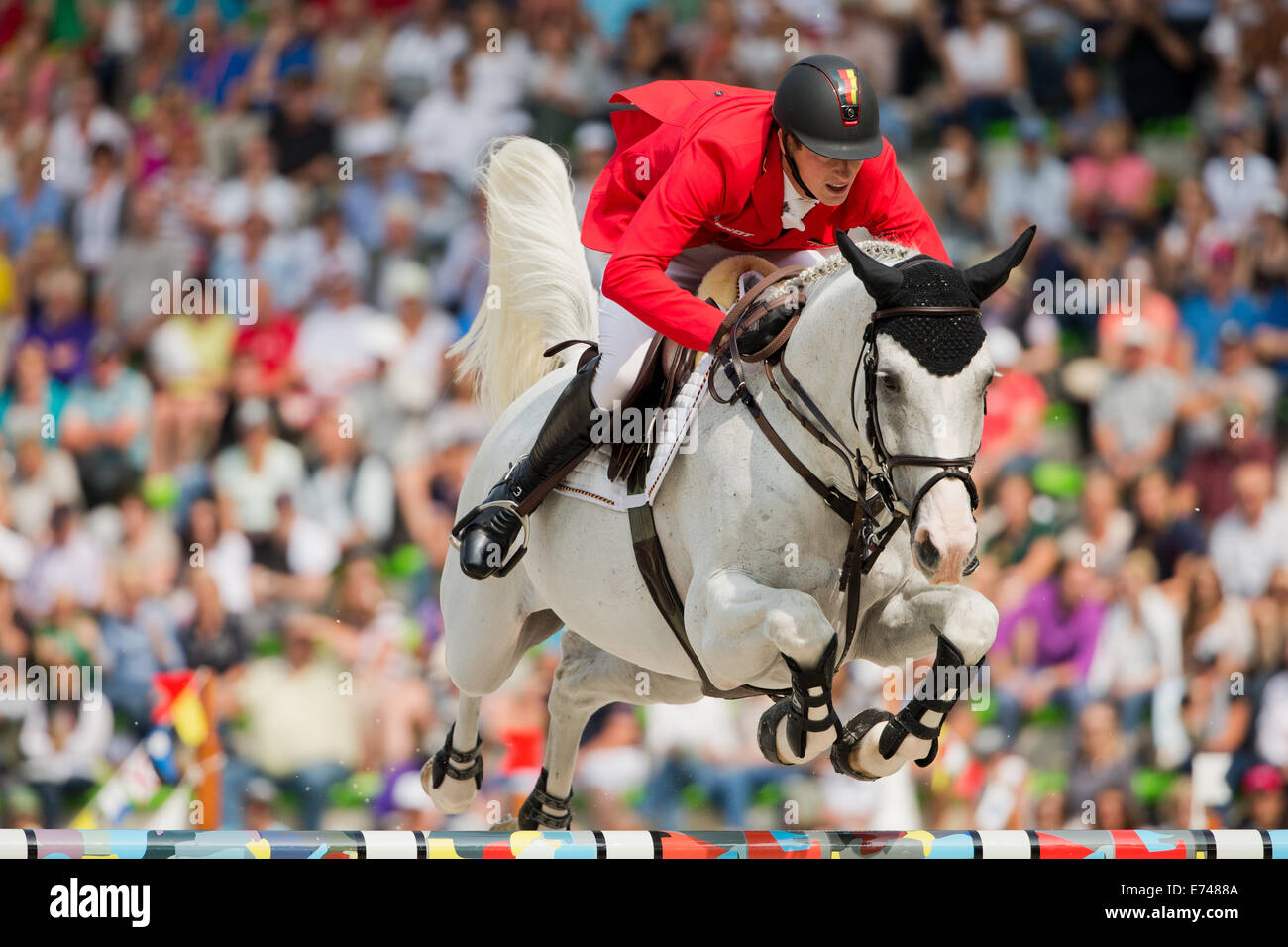 Caen, France. 06th Sep, 2014. Rider Daniel Deusser of Germany on horse