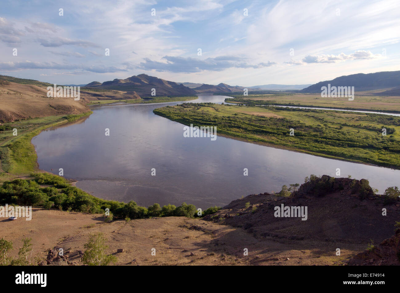 Selenga River, Buryatia, Siberia, Russian Federation Stock Photo Alamy