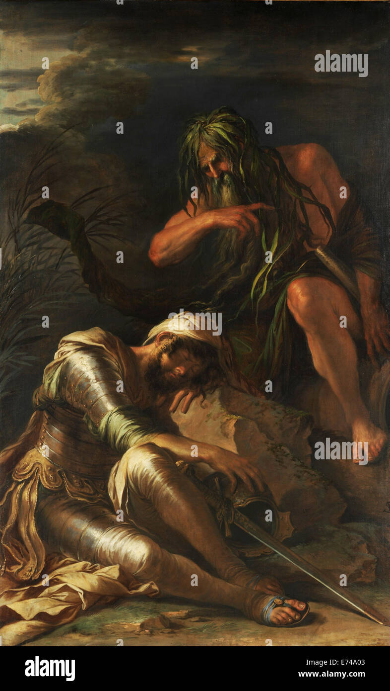 The Dream of Aeneas - by Salvator Rosa, 1665 Stock Photo
