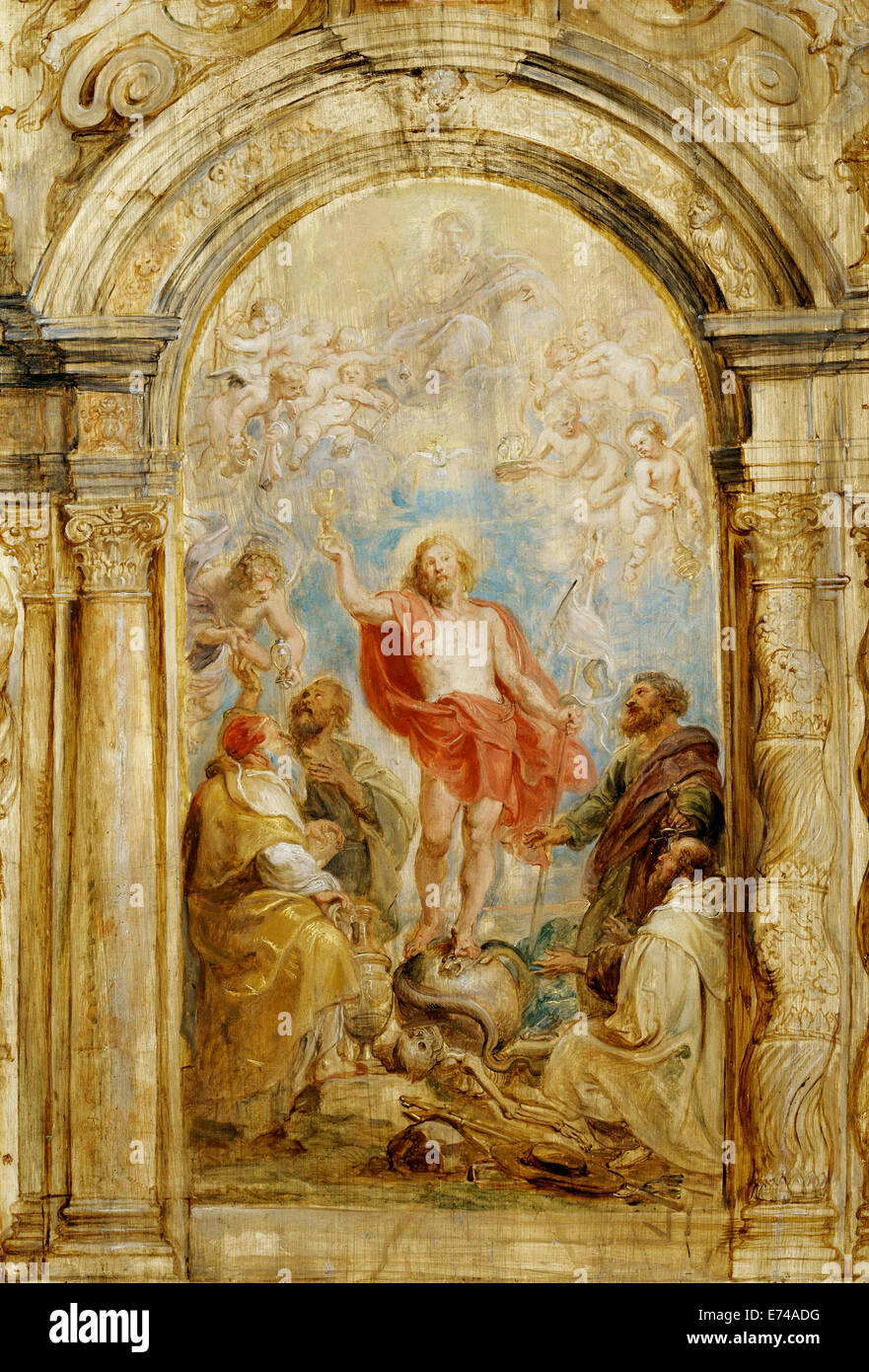 The Glorification of the Eucharist - by Peter Paul Rubens, 1632 Stock Photo