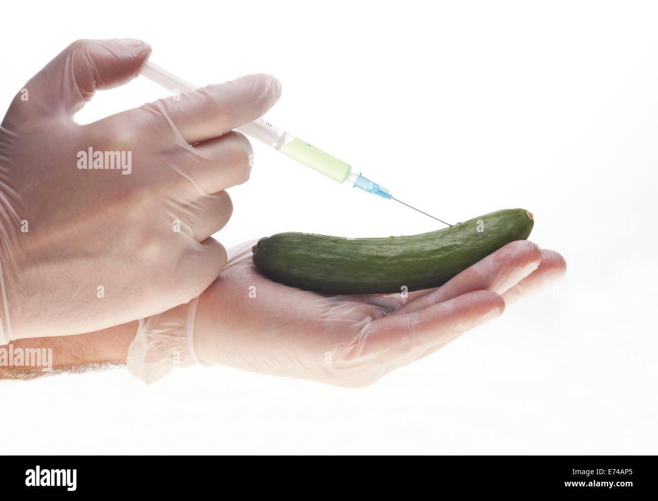 experiment with cucumber Stock Photo Alamy