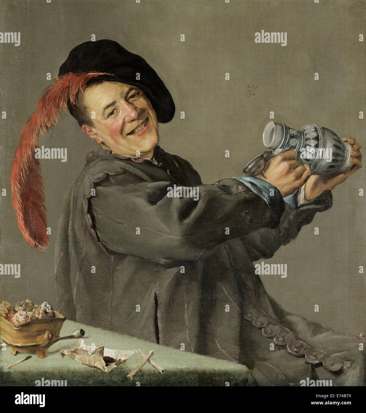 The Merry Drinker - by Judith Leyster; 1629 Stock Photo