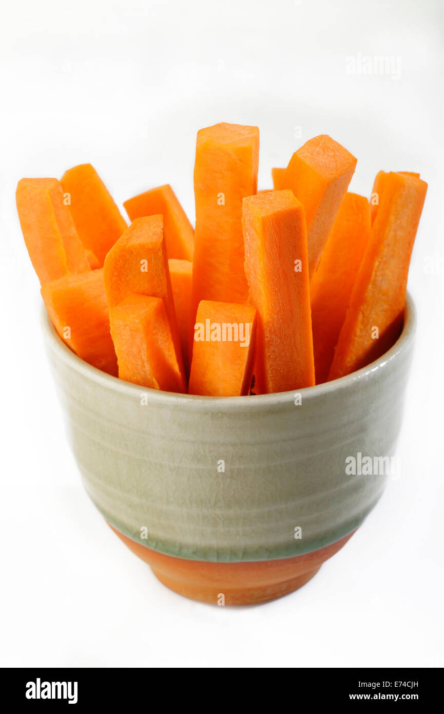 carrots sticks in bowl Stock Photo Alamy