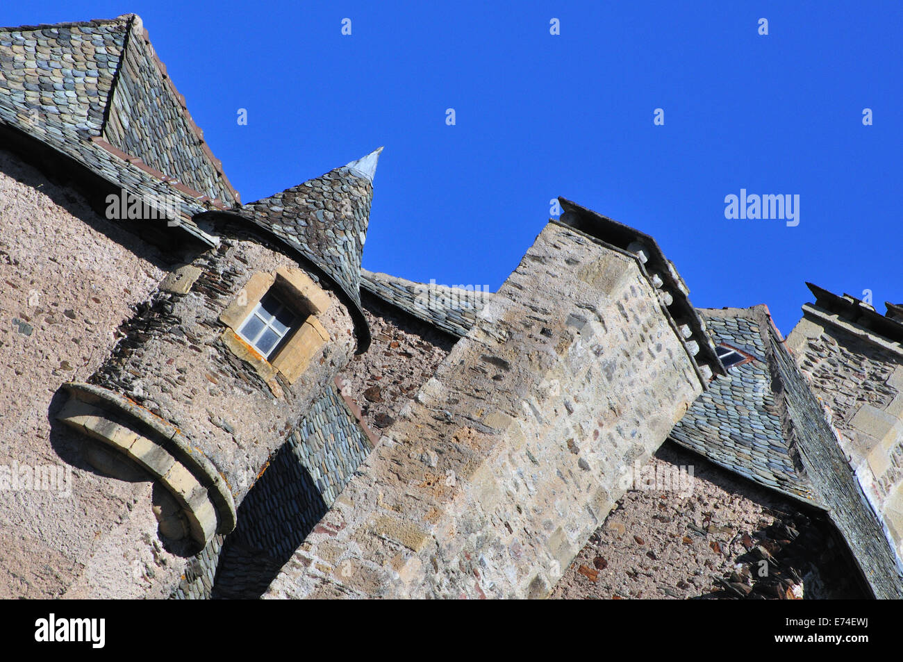 Rooves in Estaing, France Stock Photo