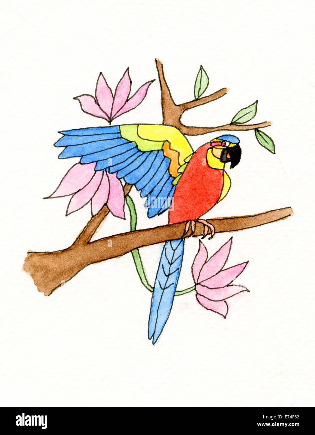 Details 141+ parrot drawing for kids easy latest - vietkidsiq.edu.vn