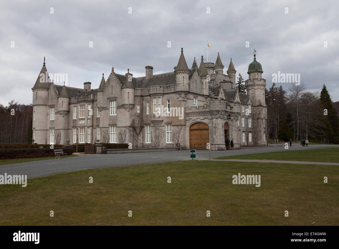Balmoral Castle, Royal Deeside, Scotland, viewed from the Southwest Stock Photo