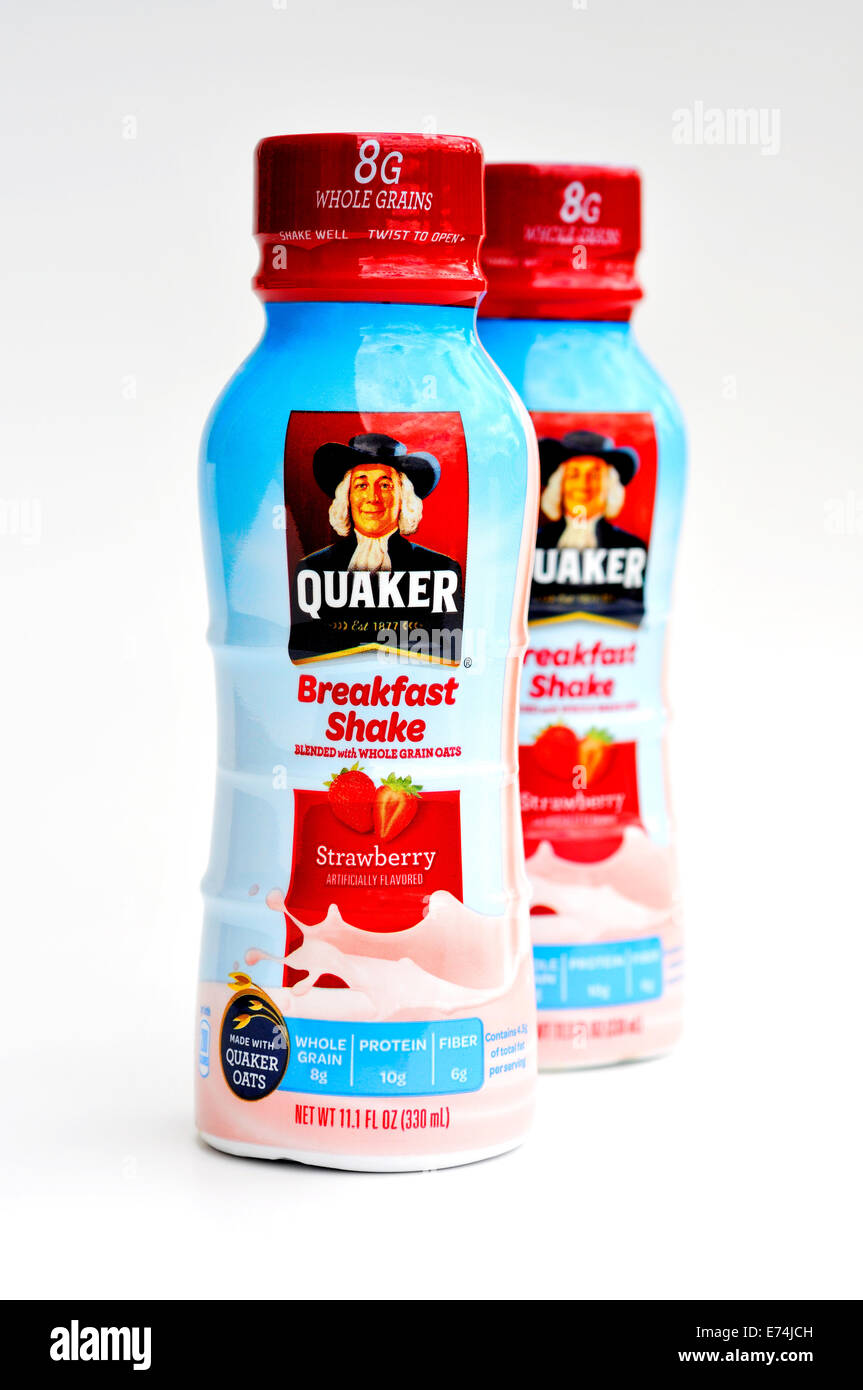 Quaker breakfast shake Stock Photo Alamy