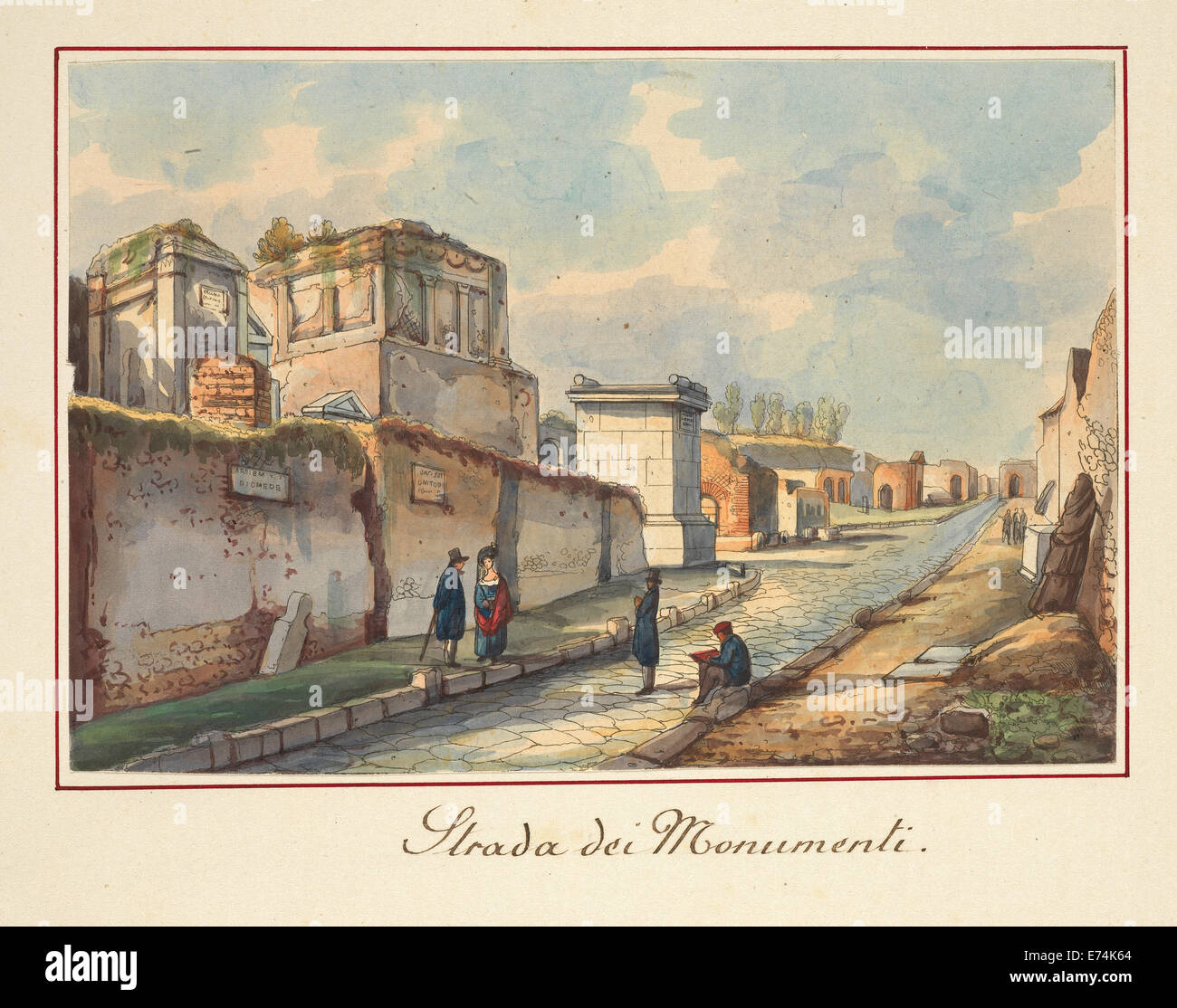 Tombs outside the Herculaneum Gate Stock Photo Alamy