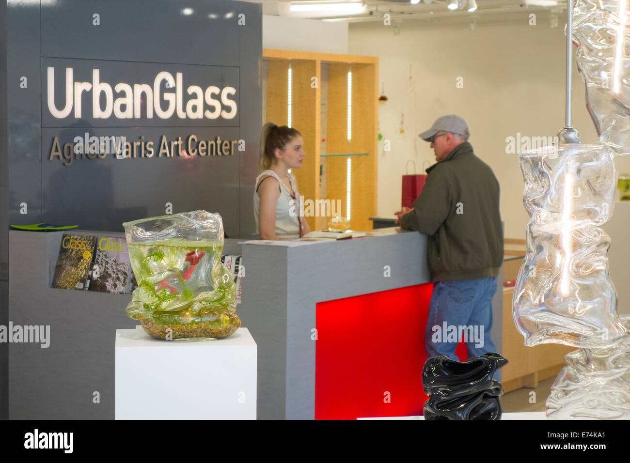 urban glass blowing facility in Brooklyn NY Stock Photo Alamy