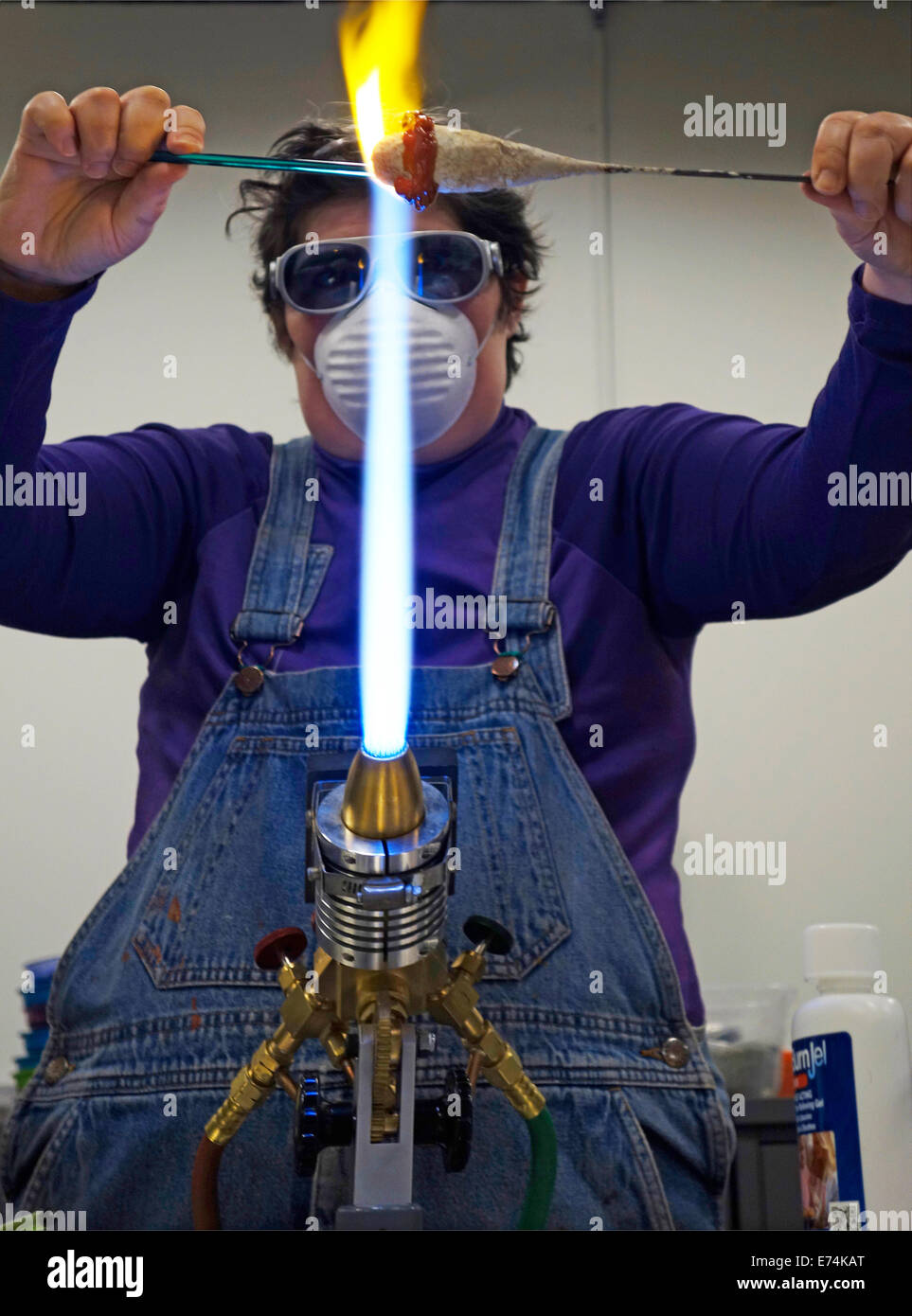 urban glass blowing facility in Brooklyn NY Stock Photo Alamy