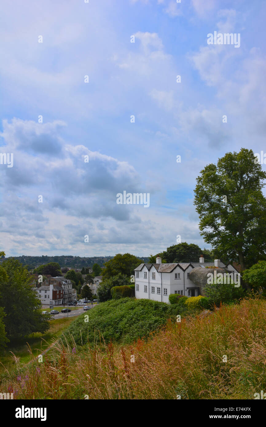 A view from Mount Ephraim looking over the common toward the spa town