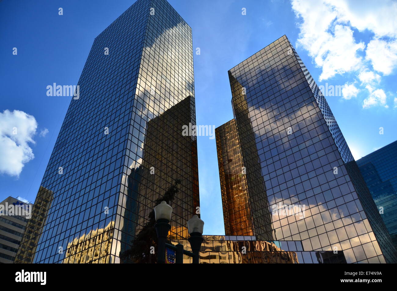 Twin towers of Edmonton downtown, alberta, canada Stock Photo Alamy