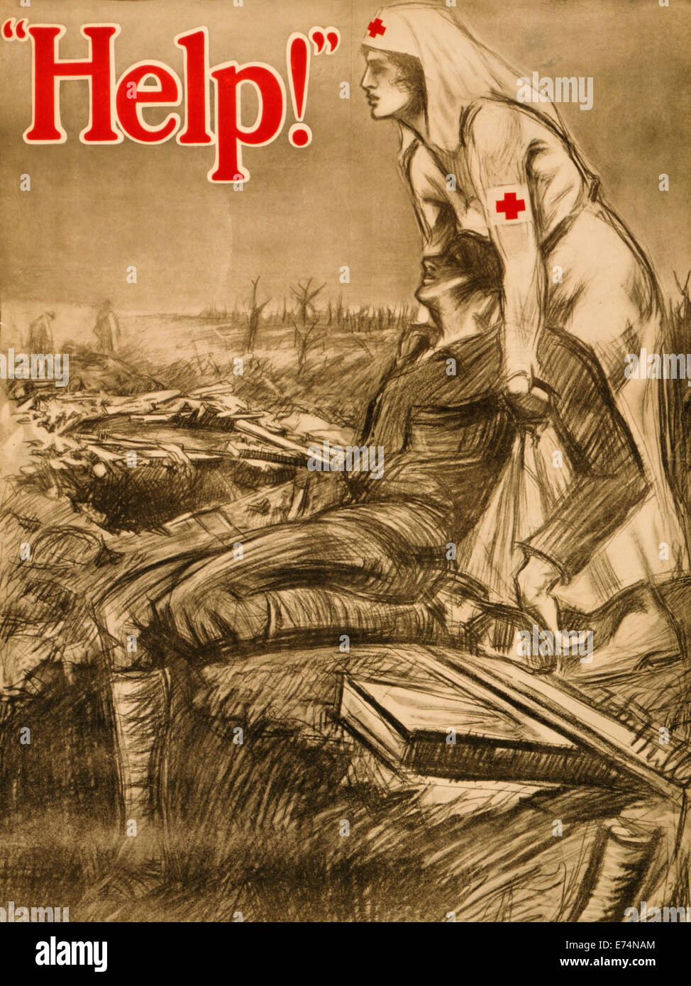 Red cross war poster hi-res stock photography and images - Alamy