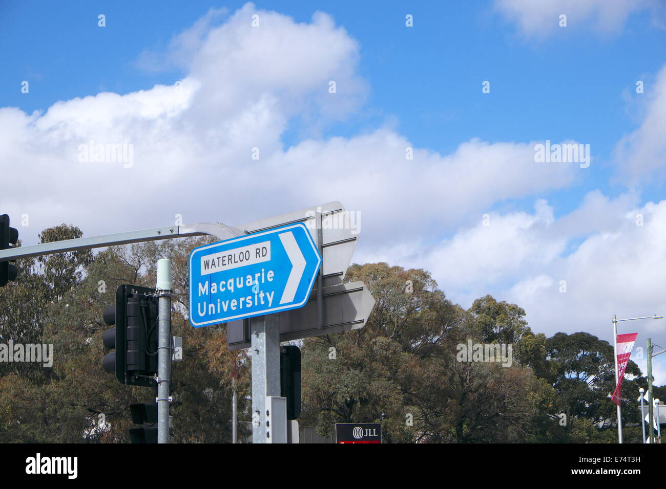 signpost to Sydney's macquarie university in macquarie park,australia ...