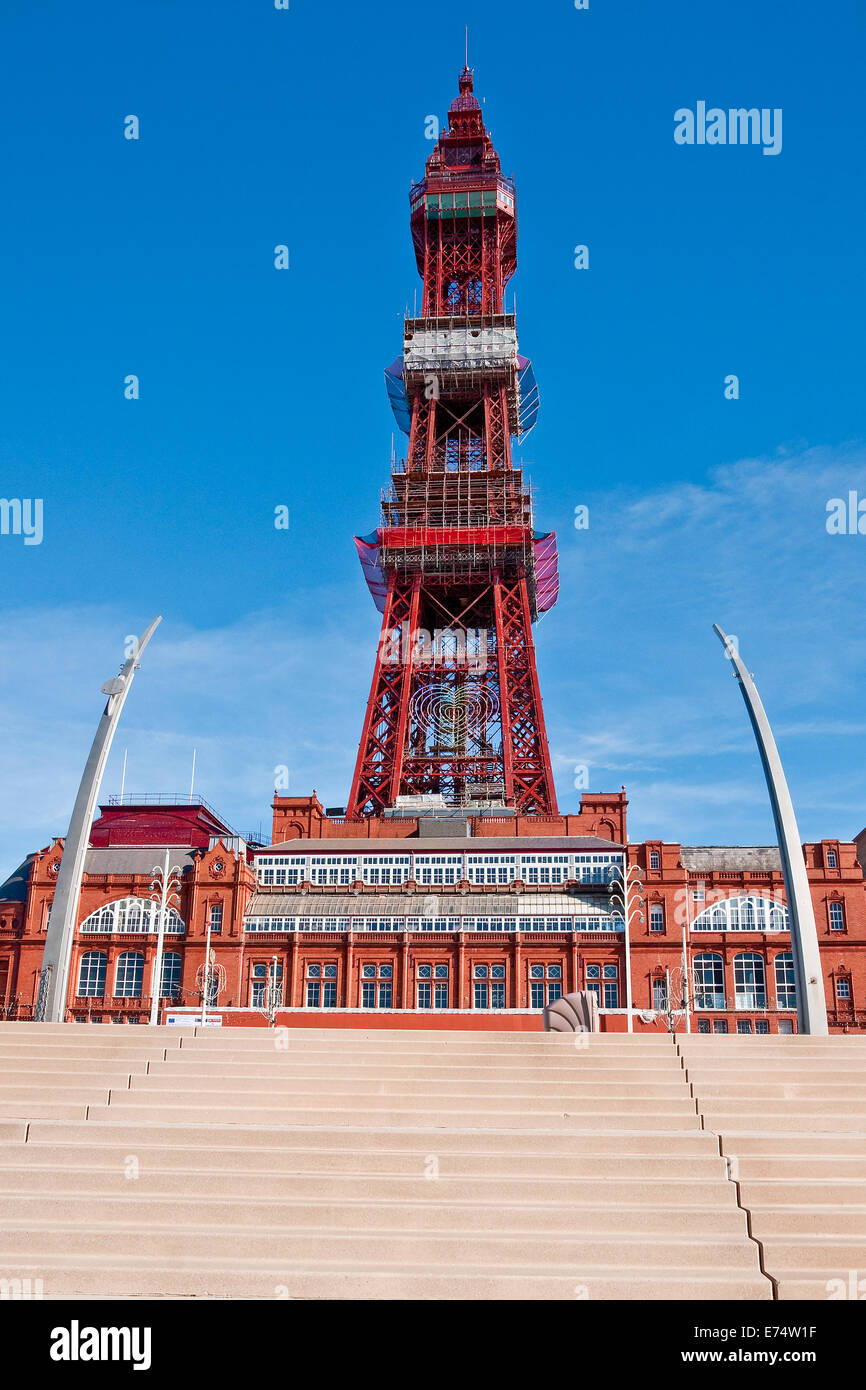 Blackpool Spring Architectural features on the newly rebuilt promenade point to ...