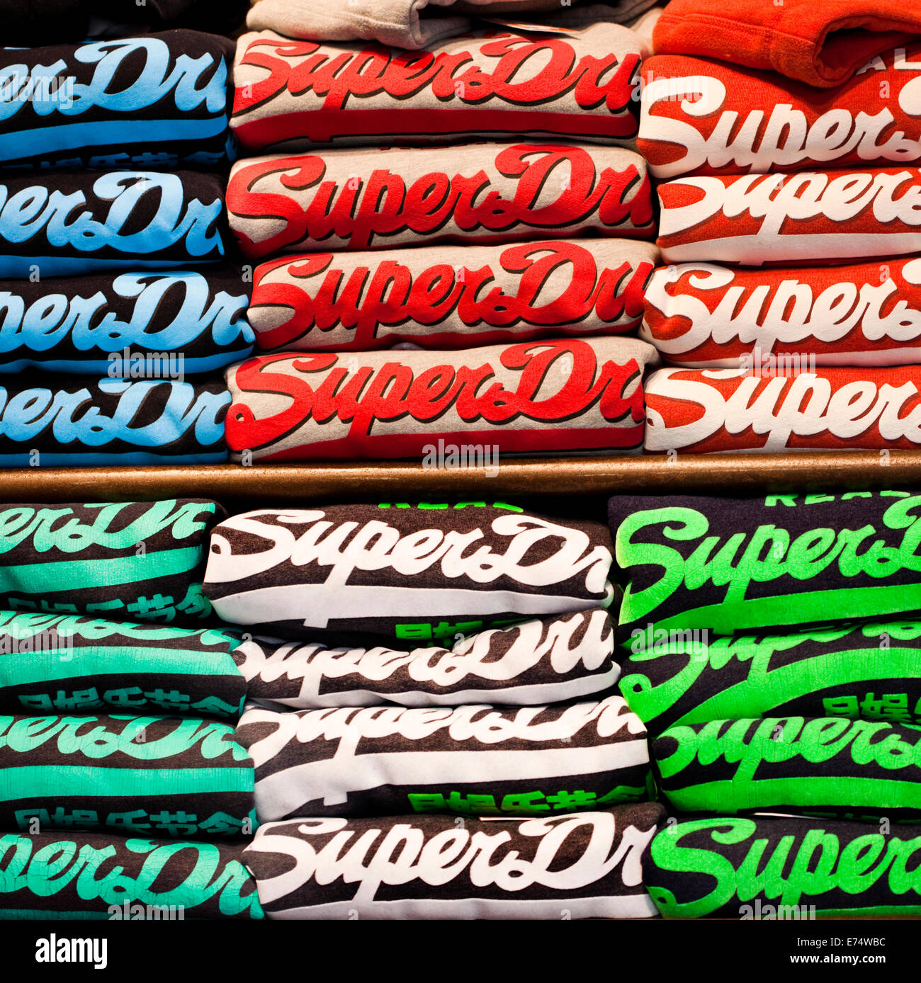 Superdry clothes brand label hi-res stock photography and images - Alamy