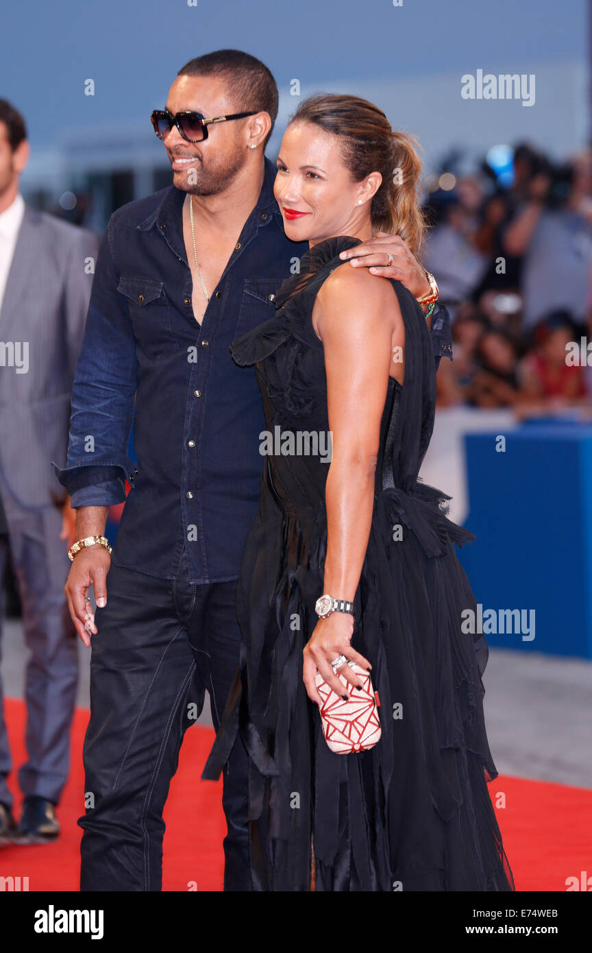 Shaggy and Rebecca Packer attending the 'Good Kill' premiere at the