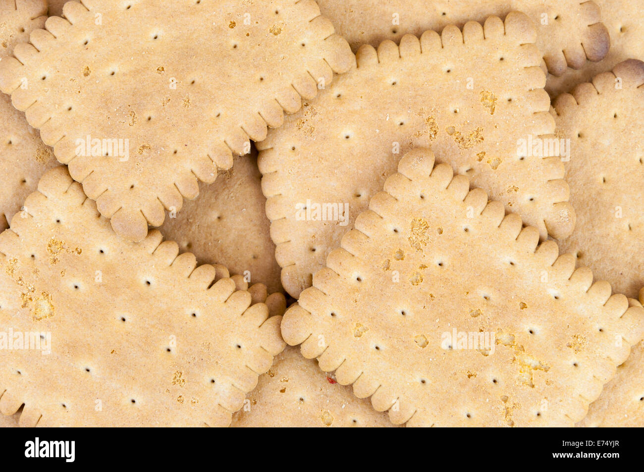 Background made of tasty biscuits. Food texture. Stock Photo