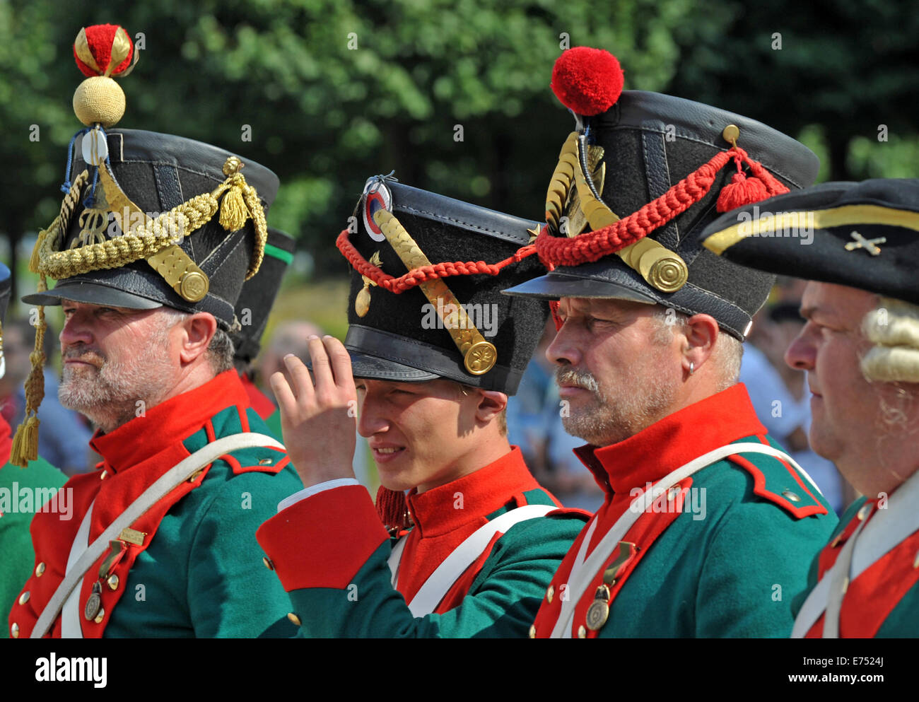 Saxony, Germany. 7th Sep, 2014. Artillerymen are pictured in their ...