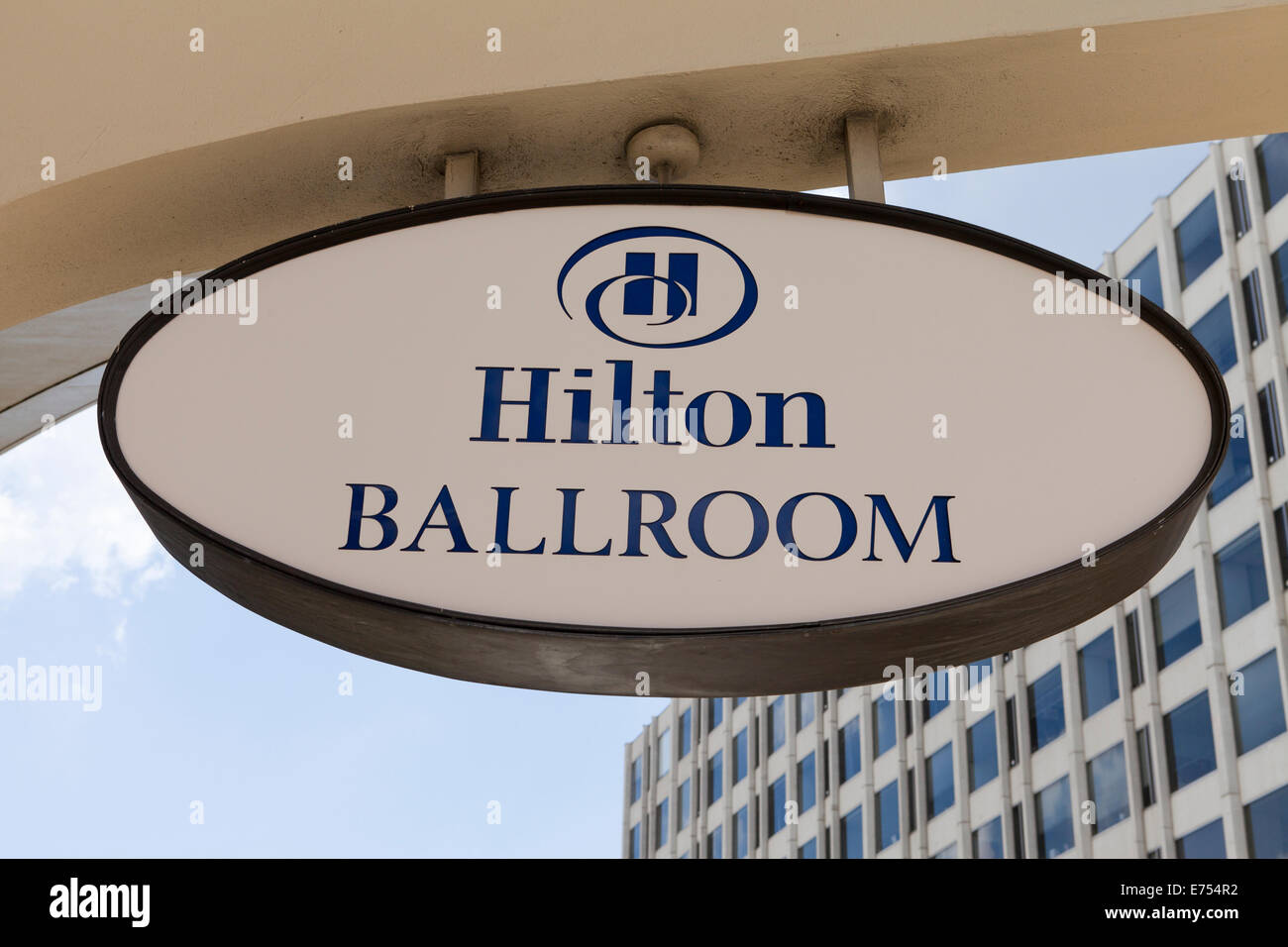 Hilton Ballroom sign - Washington, DC USA Stock Photo