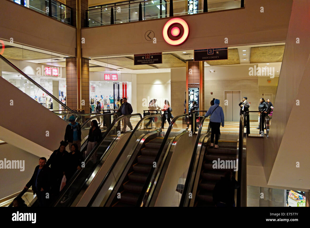 shops at Atlantic terminal in Brooklyn NY Stock Photo