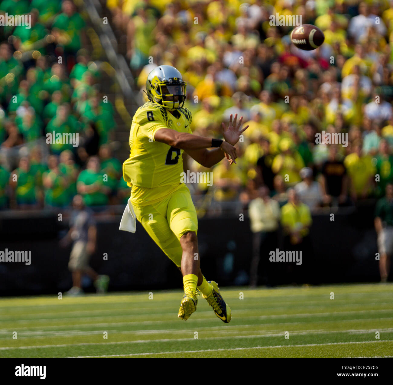 Marcus Mariota Oregon Jersey Ducks #8 College Football Yellow