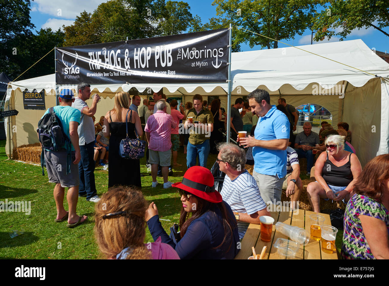 The Hog And Hop Pub At The Food And Drink Festival Leamington Spa Warwickshire UK Stock Photo