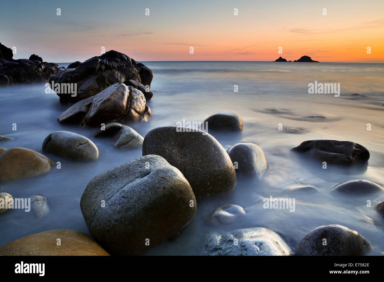 Cot Valley; Sunset; Cornwall; UK Stock Photo