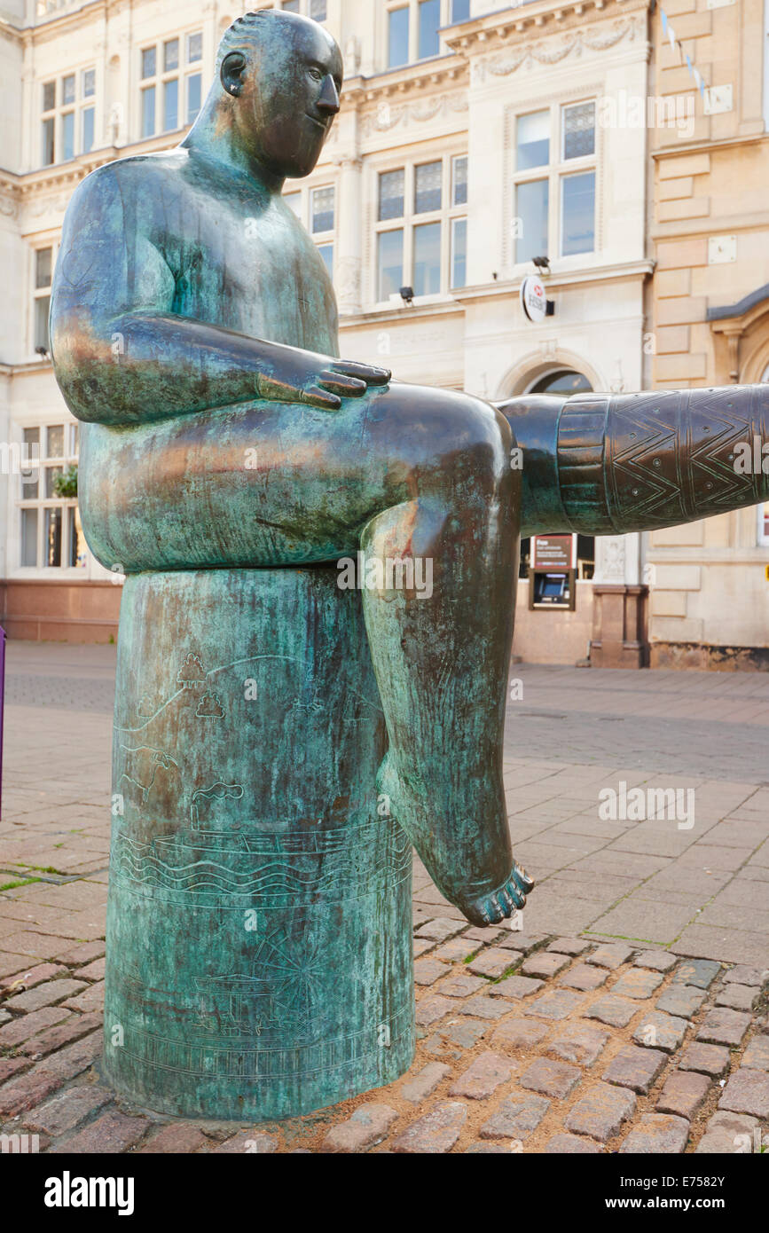 The Sock Or Sock Man Statue By Shona Kinloch Market Place Stock Photo