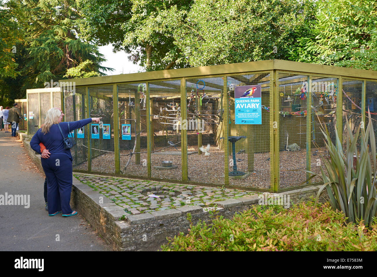The Aviary Within Queen's Park Loughborough Leicestershire UK Stock Photo Alamy