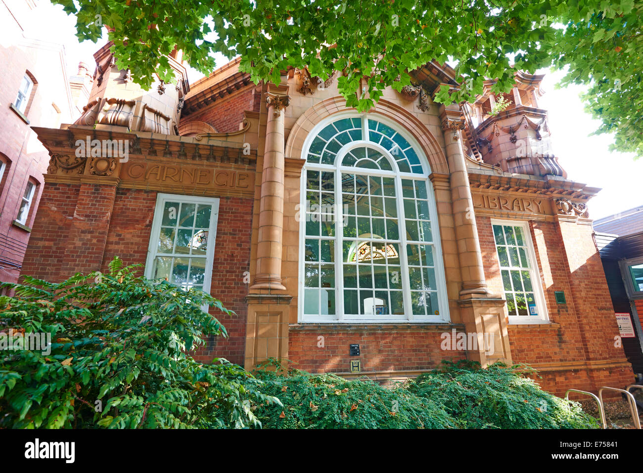 Carnegie Library Loughborough Leicestershire UK Stock Photo Alamy