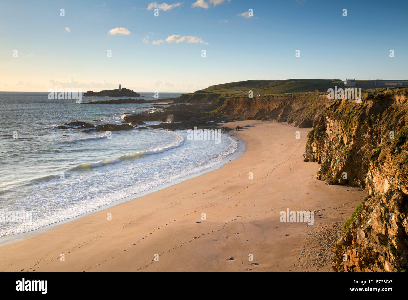 Godrevy from Gwithian; Cornwall; UK Stock Photo Alamy