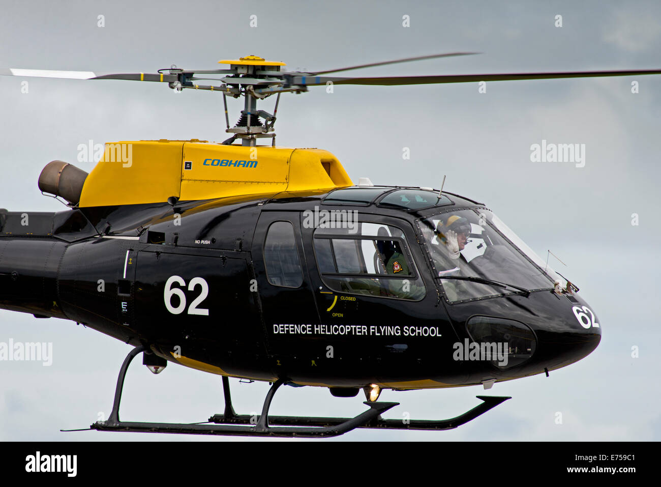 Squirrel  62 Eurocopter Squirrel HT.1 cobham Basic helicopter flying training Raf Valley North Wales UK Stock Photo